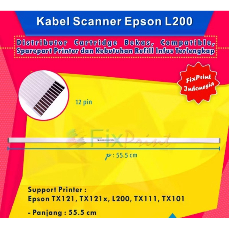 Kabel Scanner Epson L200 TX121 TX121x TX101 TX111 FSB2810