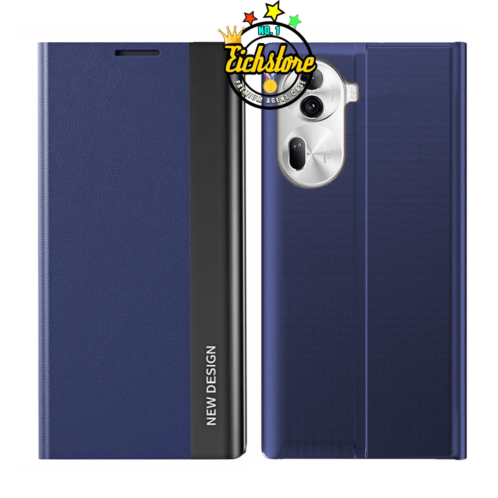 Electro Case Oppo Reno 11 5G Standing Flip Casing Cover Smart Windows Premium Super Full 360 Degree 