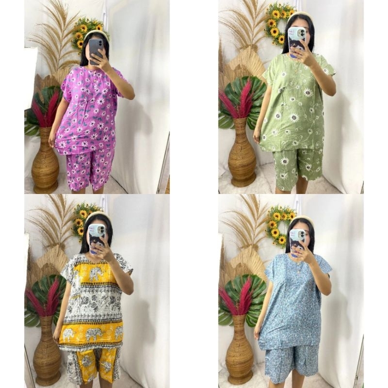 Setelan babydoll wanita pendek baju tidur pendek set gogo celana pendek  set baju rumahan setelan ba