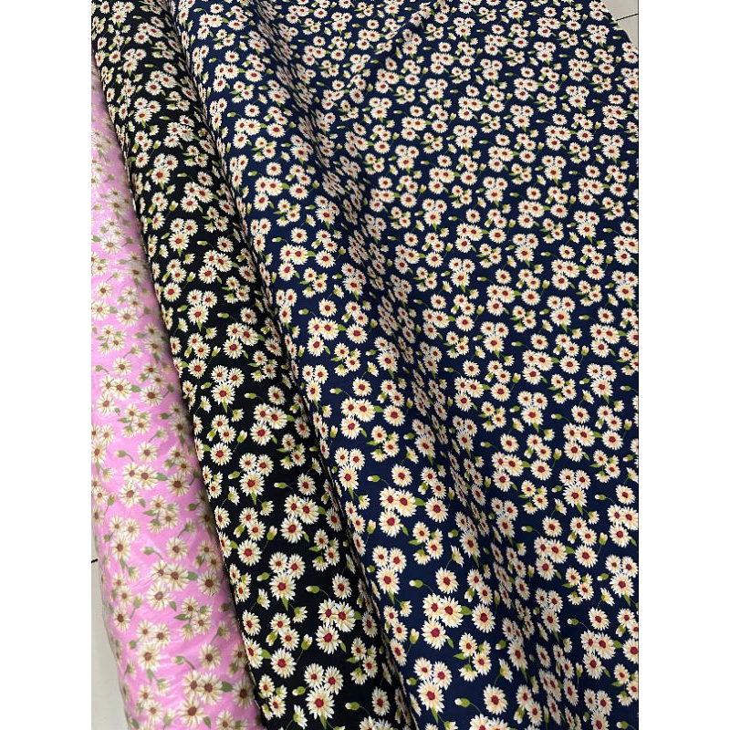 SUMBERTEX - Bahan katun motif bunga | gamis katun bunga kecil | bahan gamis | gamis ibu ibu | bahan 