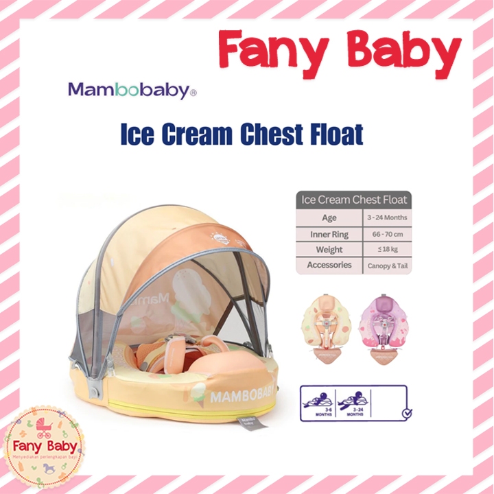 MAMBOBABY CHEST BABY FLOAT ICE CREAM / PELAMPUNG BAYI