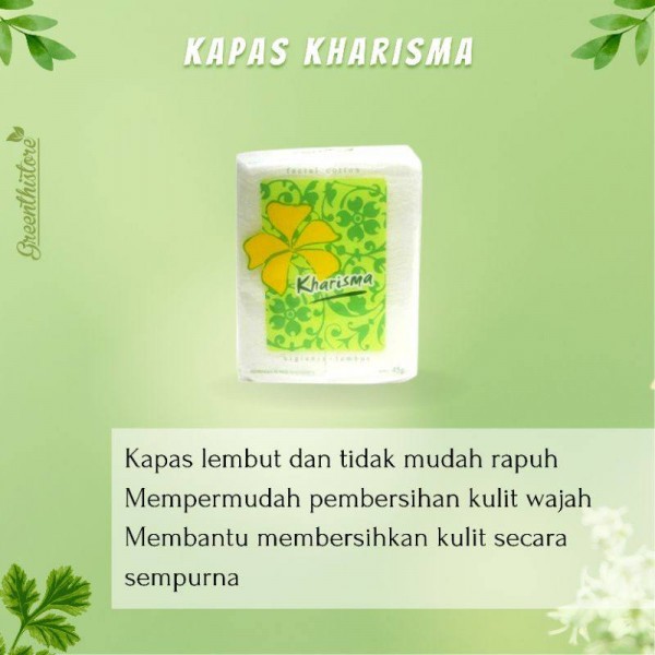 kapas kharisma/kapas wajah/kapas kecantikan