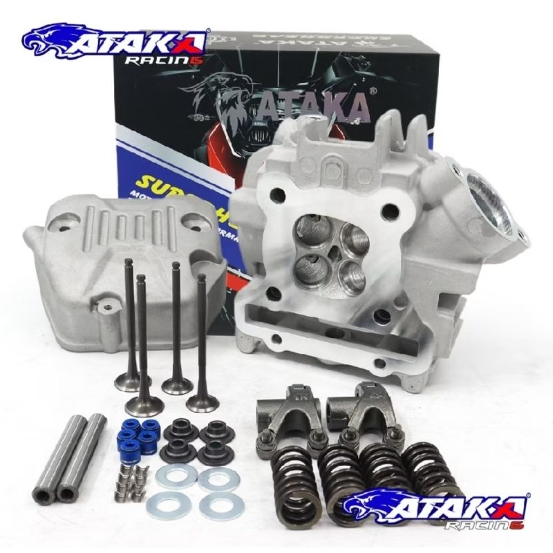 Blok head 19/22 4 klep porting cnc jupiter z1,mio j ataka racing.