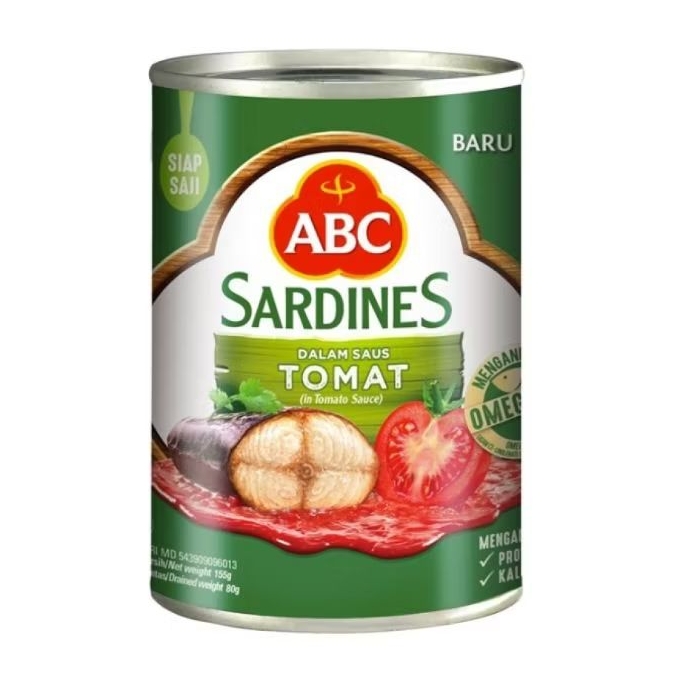 

Sarden ABC Saus Tomat 155gr