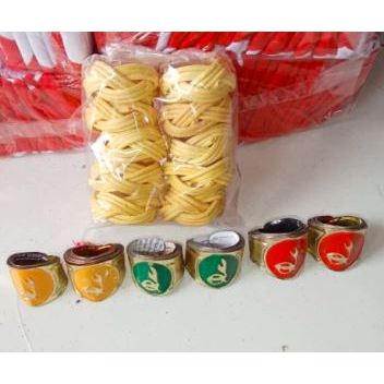 Ring Kacu atau kolongan kacu seng dan Rotan, Seng Hijau, Seng Kuning, seng merah