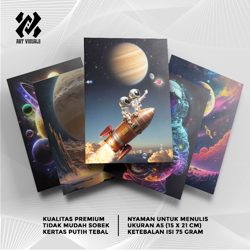 

Buku Tulis Custom Tema Planet Aesthetic Terlengkap Termurah Model Bebas Pilih Foto / Buku Tulis Sekolah / Buku Catatan