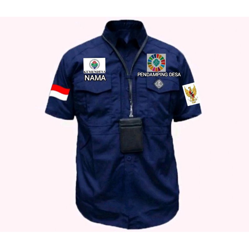 KEMEJA M-TAC TACTICAL PENDAMPING DESA FULL BORDIR KEMEJA TACTICAL M-TAC CUSTOM BORDIR