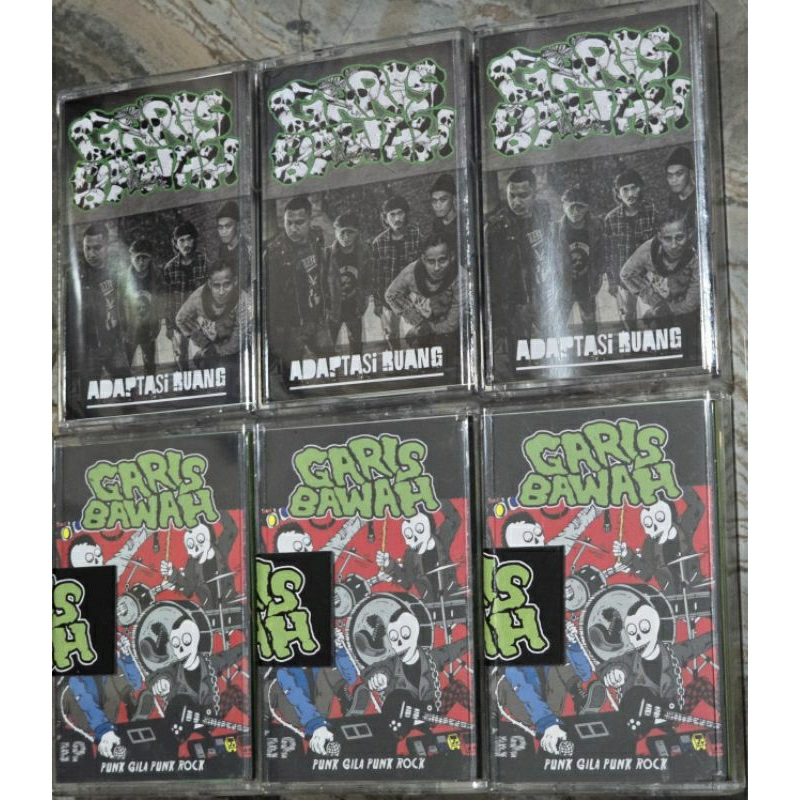 Jual Kaset Garis Bawah Album Adaptasi Ruang / Ep Punk Gila Punk Rock