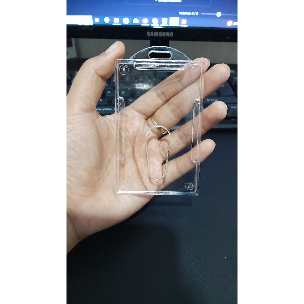 

FRAME BENING KACA / Frame BENING TRANSPARANT Casing Tempat ID Card Holder Portrait