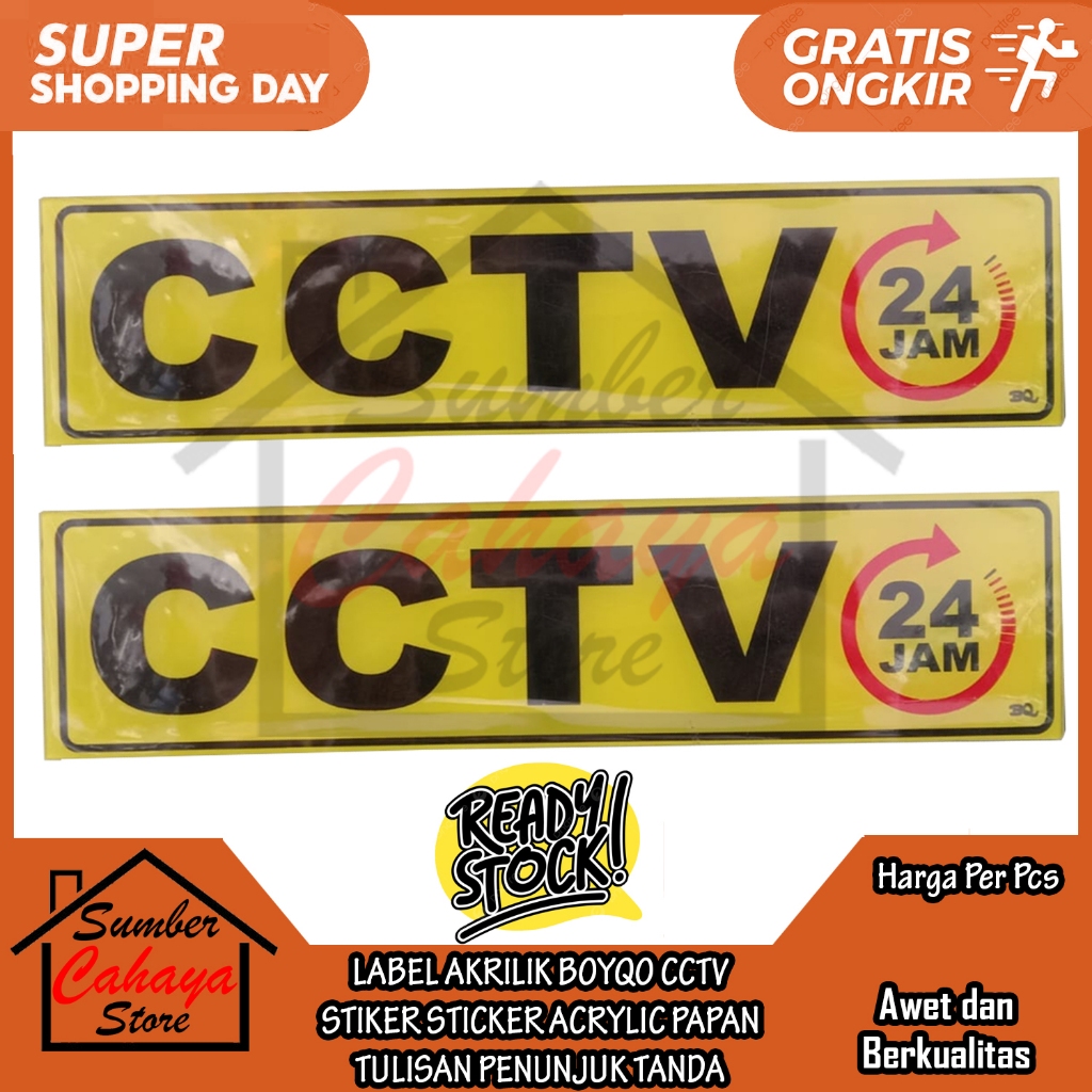 

Label Akrilik Boyqo Cctv 24 Jam Stiker Sticker Acrylic Papan Tulisan Penunjuk 20 X 5 Cm Sign Board Acrylik Akrilic Sekolah Restoran Toko Kantor Rumah Tulis Penanda Tanda Kamera Pengawas Pengawasan