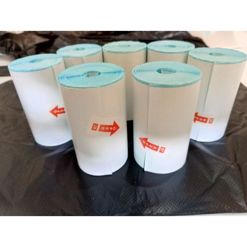 

Label Stiker Thermal 78mm x 15 meter Continous/Stiker Resi 80mm mudah dikupas ada gap 2 mm di ujung /Label Direct Thermal 80mm x 15 meter countinous.