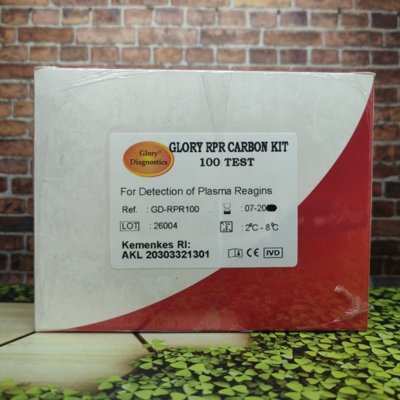 RPR CARBON LATEX 100 TEST GLORY DIAGNOSTICS | REAGEN RPR CARBON KIT LATEX 100 TEST