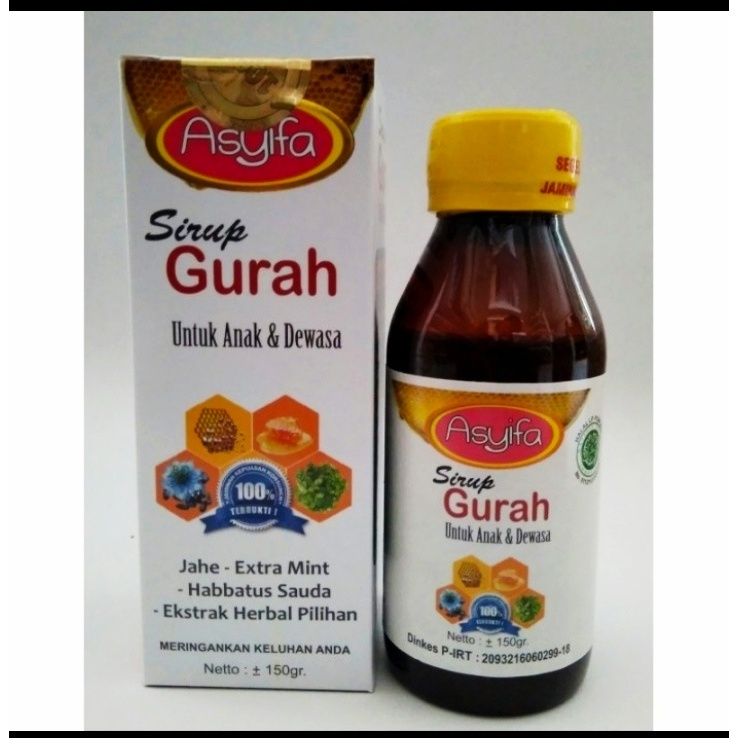 Sirup Gurah Asyifa Madu gurah batuk asyifa herbal gurah batuk