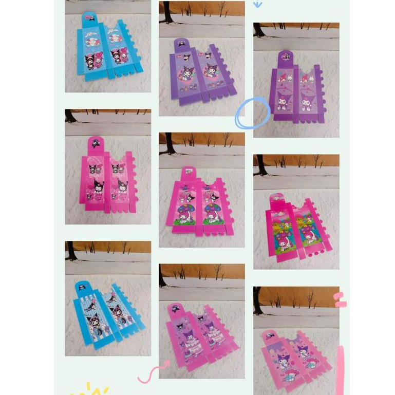 

(12pc) kotak pensil rakit murah/tempat pensil buat sendiri/kotak pensil karakter rakit/pencil case