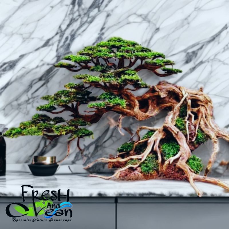 Bonsai Aquascape Doyong / Bonsai Aquarium Model Doyong Size L
