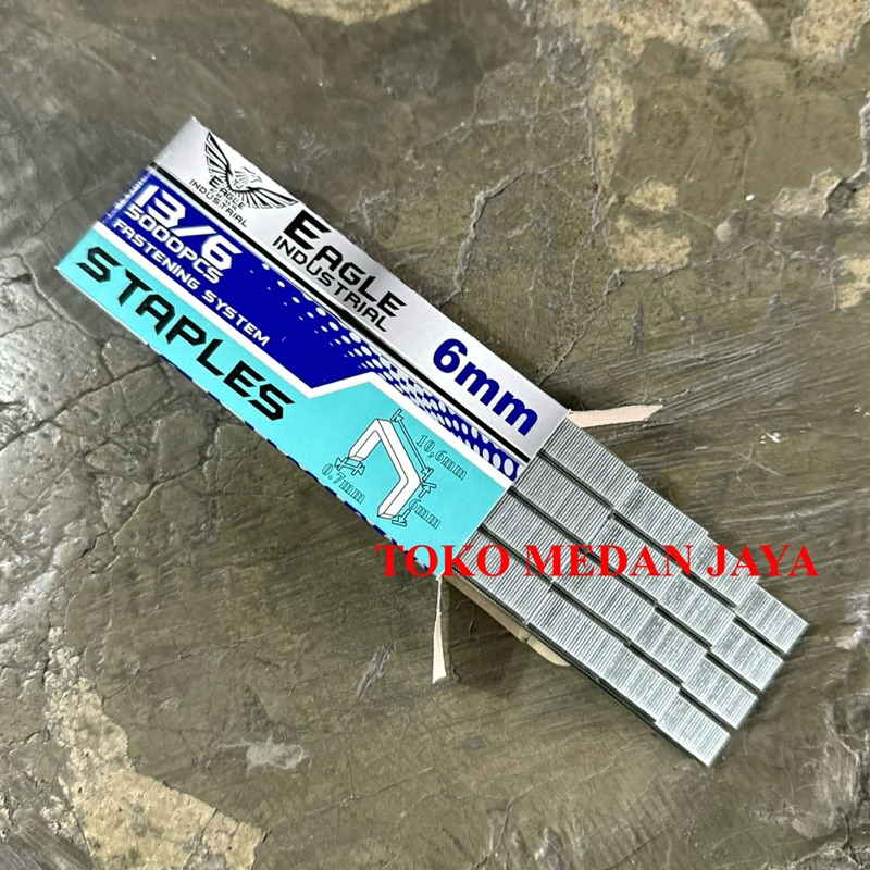 

EAGLE ANAK HEKTER ISI STAPLES GUN ANAK STAPLES 6 MM X 5000 PCS EAGLE
