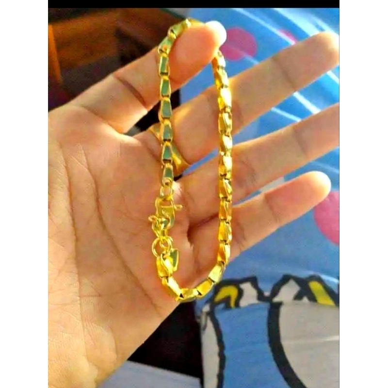 Gelang padi 1 suku 6.7gram Lapis emas 24k