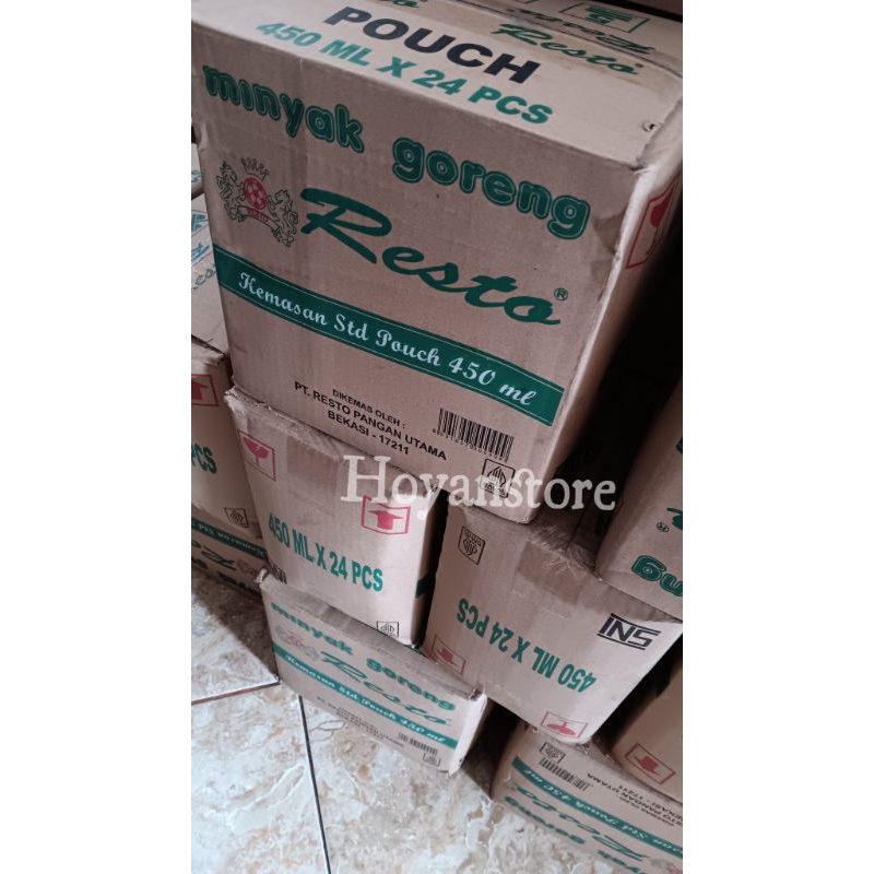 

minyak resto 450ml | isi 24pcs