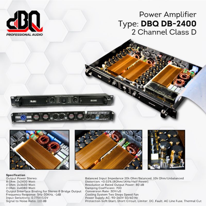 Power Amplifier DBQ 2400 / Power DBQ 2400 / Power Kelas D / Power DBQ