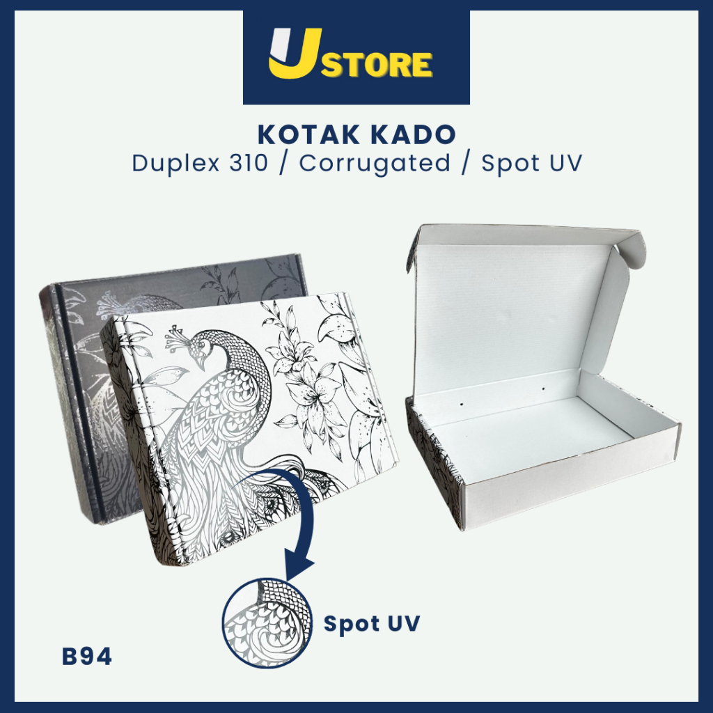 

Box Kado - Mailer Box Spot UV Hitam - Kotak Hadiah Premium - B94