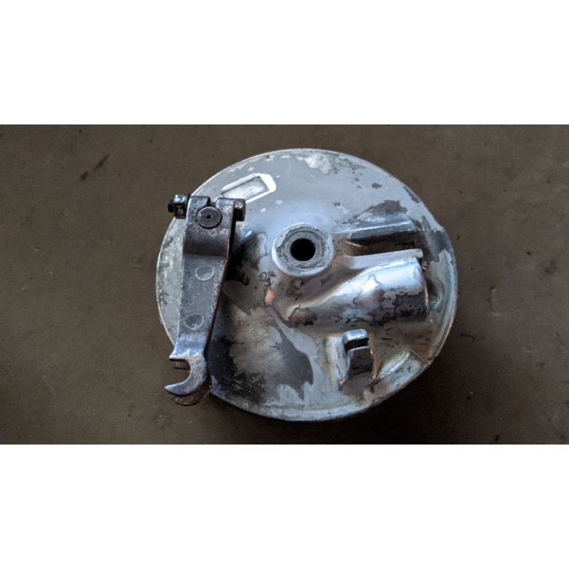 tutup tromol/kampas depan yamaha v75,v80, superdeluxe ,robot excellent ori