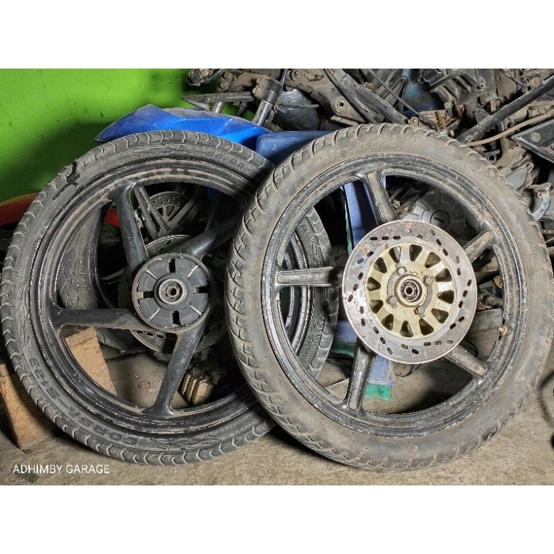 VELG SET ENKEI THAILAND SUZUKI RAIDER 125 PNP SATRIA FU 150 ORIGINAL COPOTAN