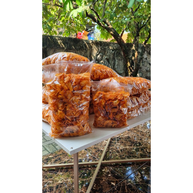 

Keripik Singkong Pedas Manis 1 Kg