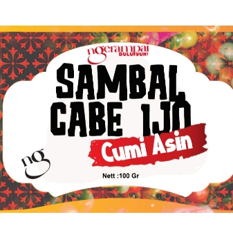 

Ngerampai Cabe Ijo Cumi Asin