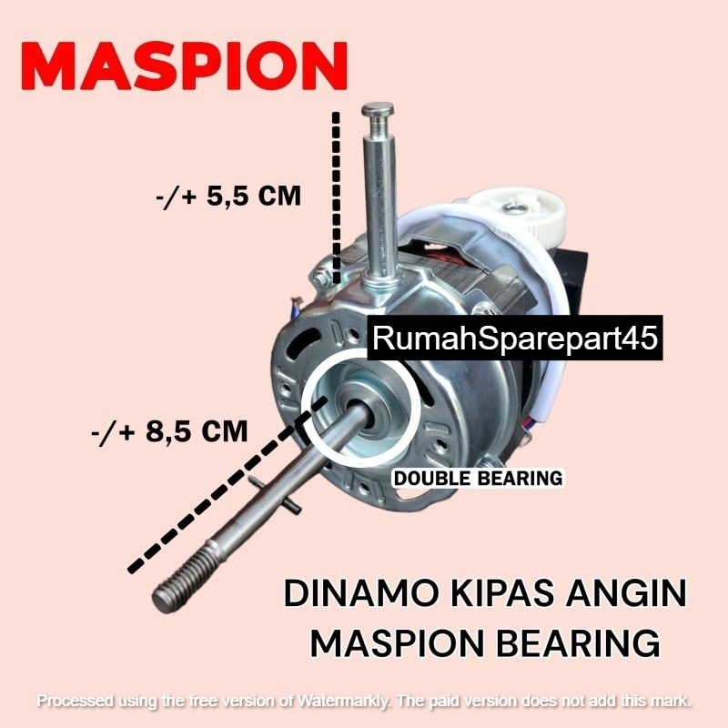 DINAMO KIPAS ANGIN MASPION BEARING 16 INCH / MOTOR KIPAS ANGIN MASPION BEARING