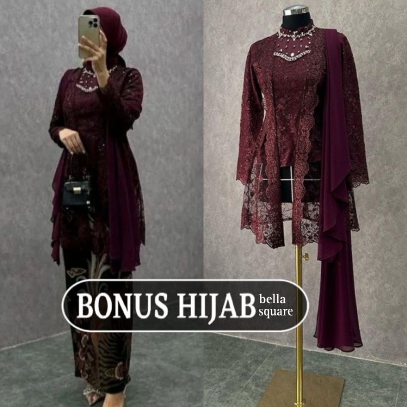 Kebaya kinara modern kebaya dress gamis  kebaya kinara 1 set kebaya kinara kurung Melayu