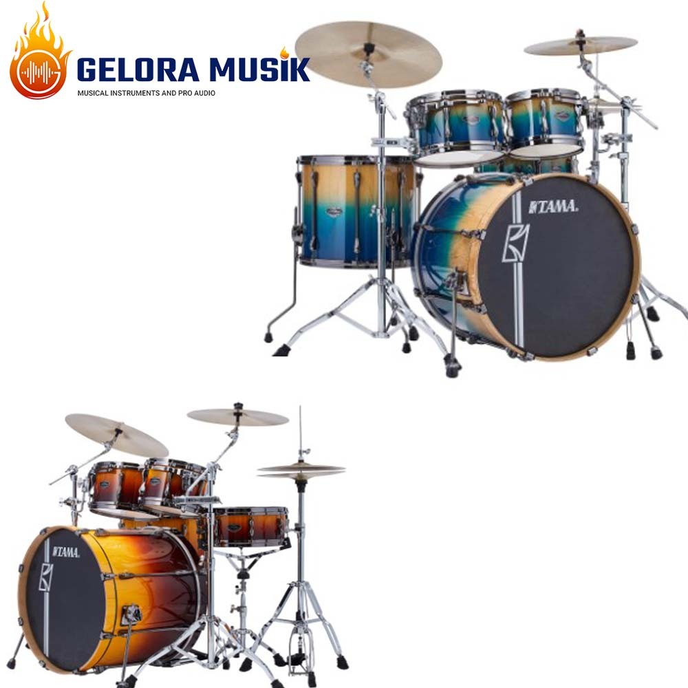 Drum Set Tama Limited Superstar Hyper-Drive ML52HZBSP+HB5W+HT230