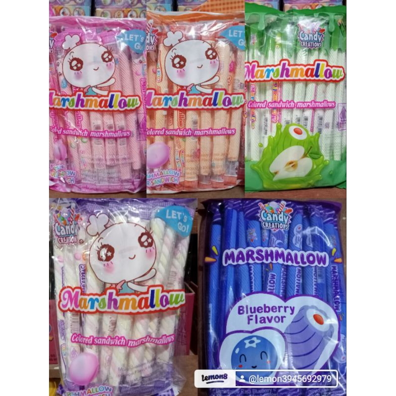 

Marshmallow Long / panjang candy creation isi 30 pcs