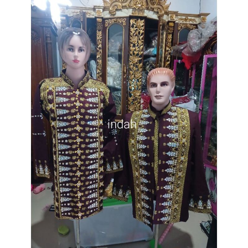 baju pengantin palembang songket asli