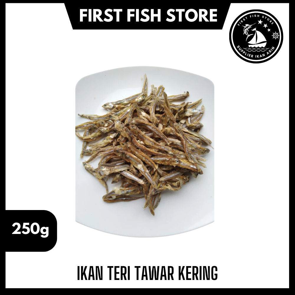 

Ikan Teri Tawar Kering 250 Gram Premium Sehat dan Lezat, 100% Ikan Teri Asli