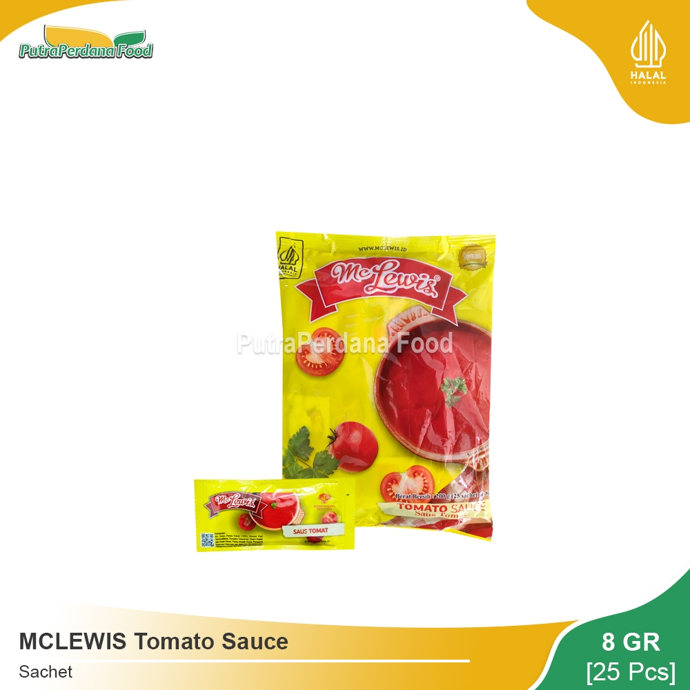 

MCLEWIS Tomato Sauce Sachet 8gr (25 Pcs)