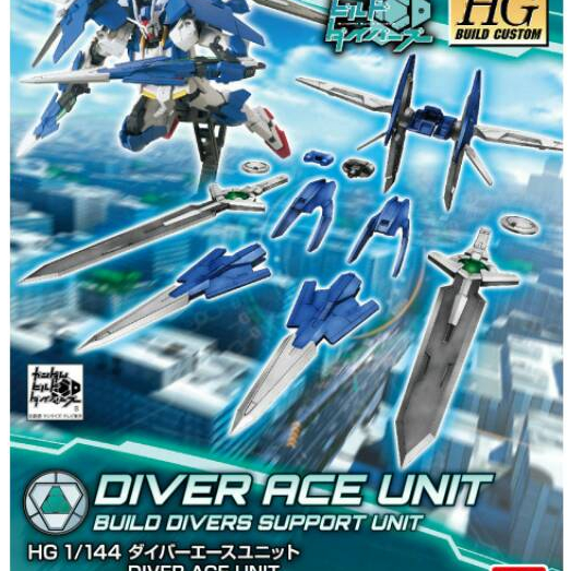 Original Made In japan HG HGBD 1/144 Diver Ace Unit 00 diver