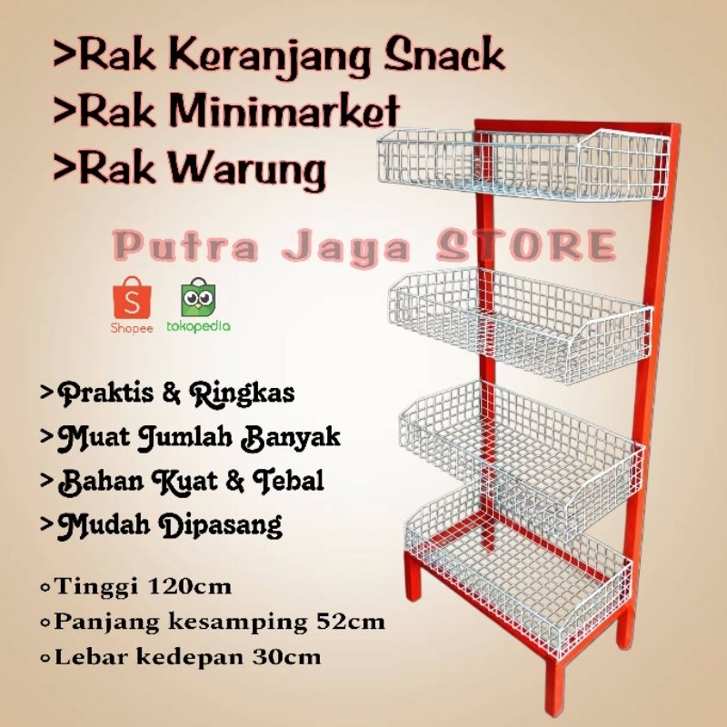 Rak warung rak keranjang rak keranjang ciki snack
