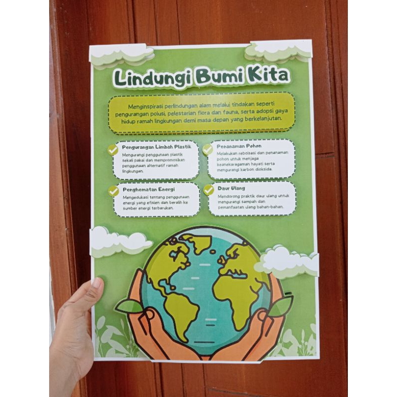 

POSTER EDUKASI TEMA "LINDUNGI BUMI KITA