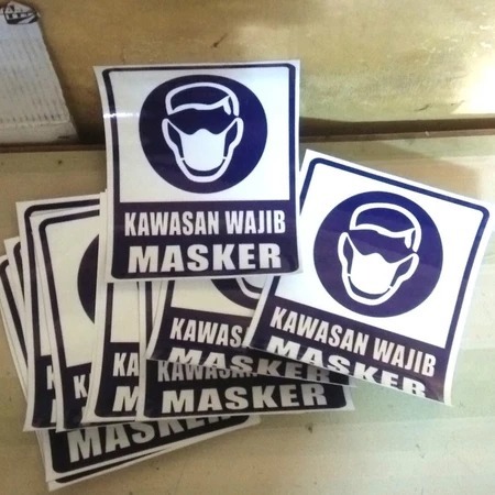 

STIKER SIGN K3 SAFETY sticker Vinyl KAWASAN WAJIB MASKER