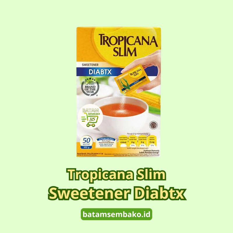 

Tropicana Slim Sweetener No Calori Diabetics 50X2g