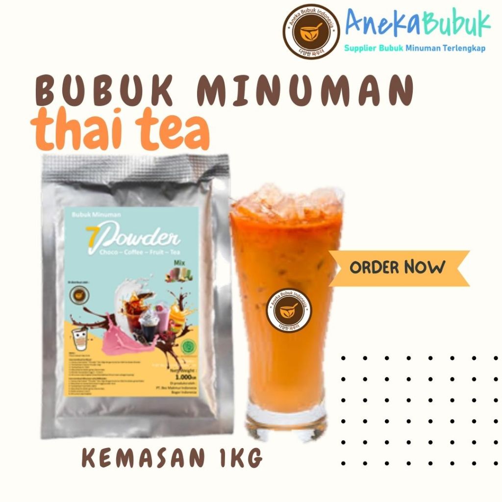 Bubuk Minuman Thai Tea 1Kg / Thai Tea Powder  / Bubuk Thai Tea / Powder Thai tea / Thai tea bubuk