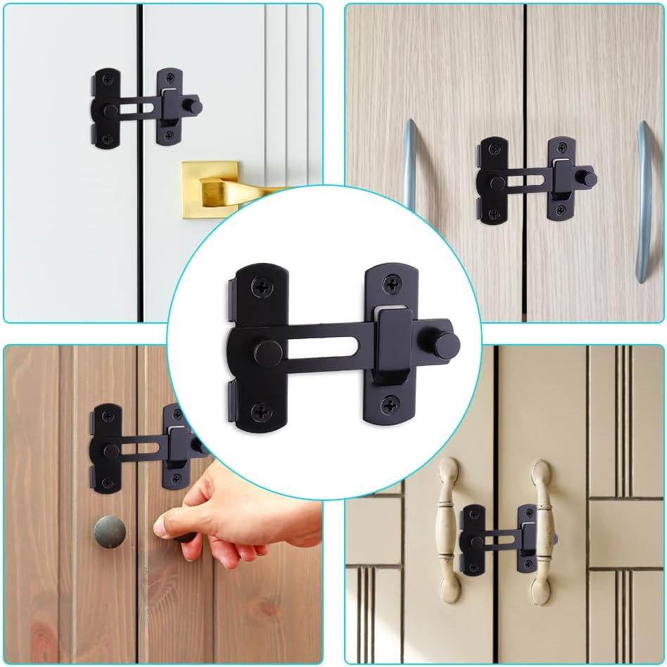 Grendel Pintu Geser Kunci Sliding Door Latch / Grendel Siku Pintu 90 Derajat / Grendel Overval / Gre