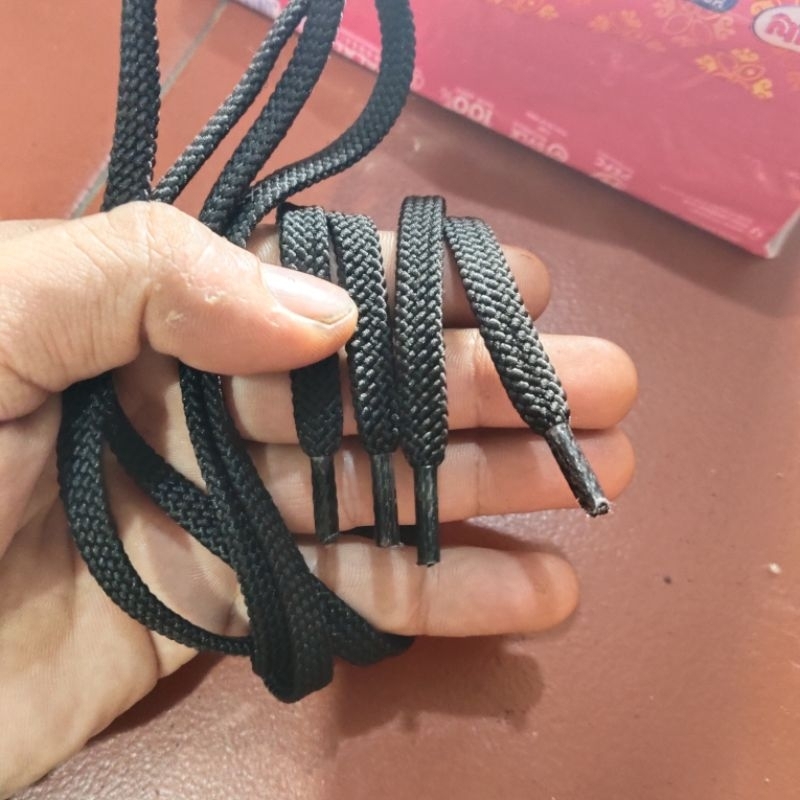 tali sepatu low 70 cm lebar 8mm tebal tali sepatu pendek 70cm