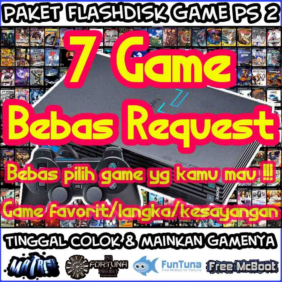 Paket 7 Game Flashdisk Game PS2 PS 2 Matrix McBoot Bebas Request