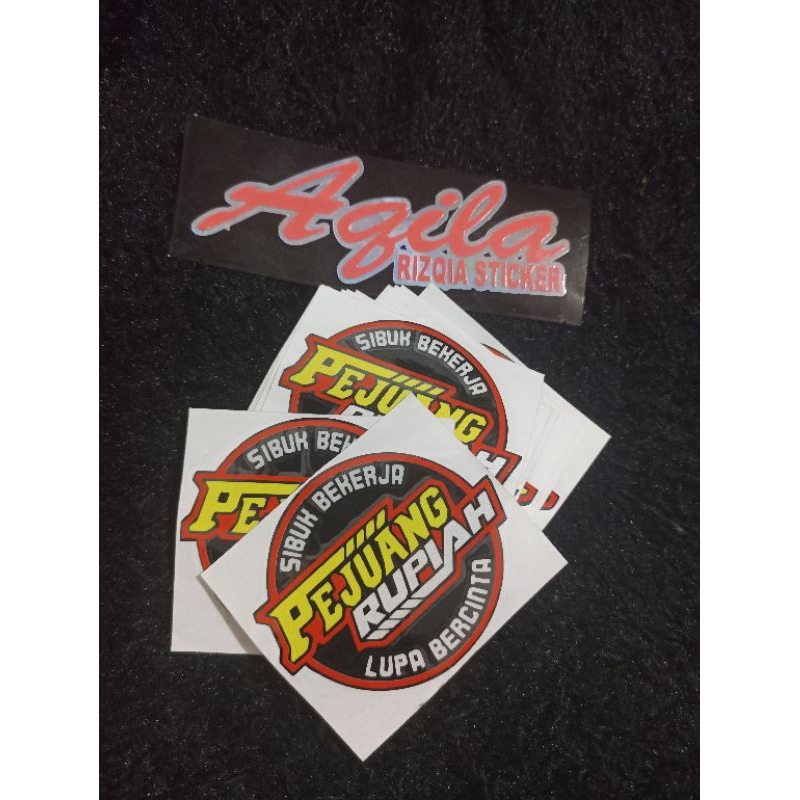 

sticker pejuang rupiah cutting stiker ukuran 8x8cm