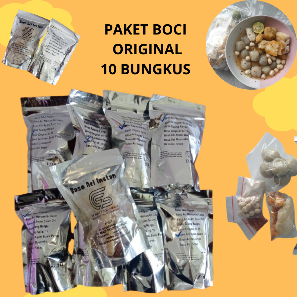 

MAZFOOD-PAKET BASO ACI INSTAN ORIGINAL BC-PLS-OO6 10 PACK