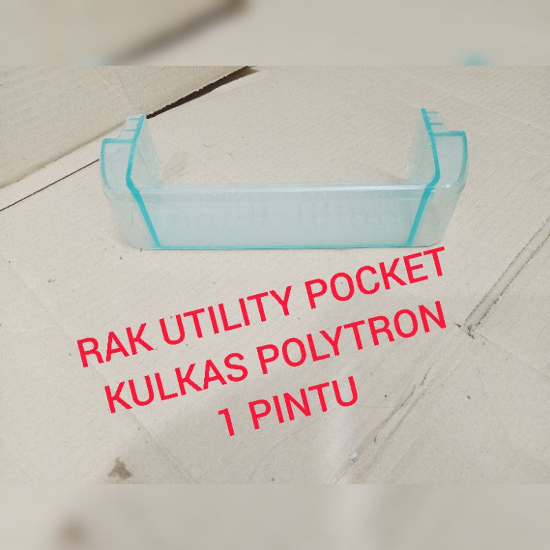 RAK PINTU RAK UTILITY POCKET KULKAS POLYTRON.  1 PINTU SECOND ORIGINAL