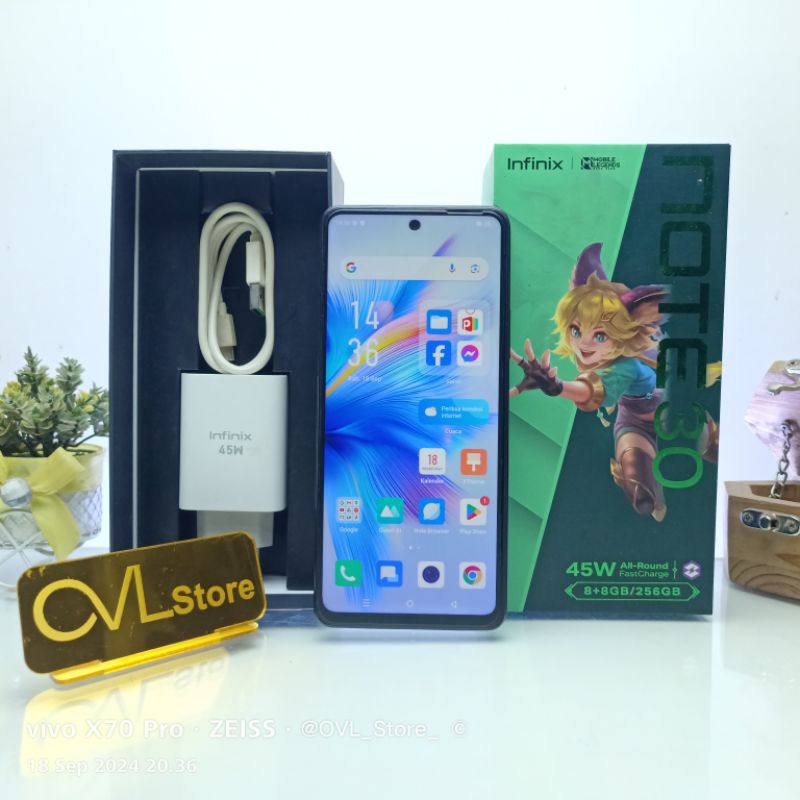 Infinix Note 30 RAM 8/256 GB HP Second Murah Garansi Resmi