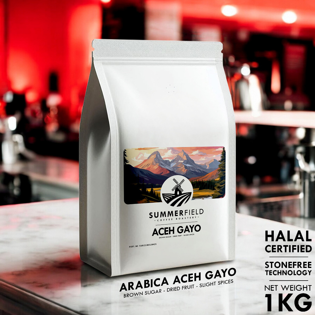 

Kopi Arabika Aceh Gayo 1KG (Biji/Bubuk) Summerfield Premium Coffee