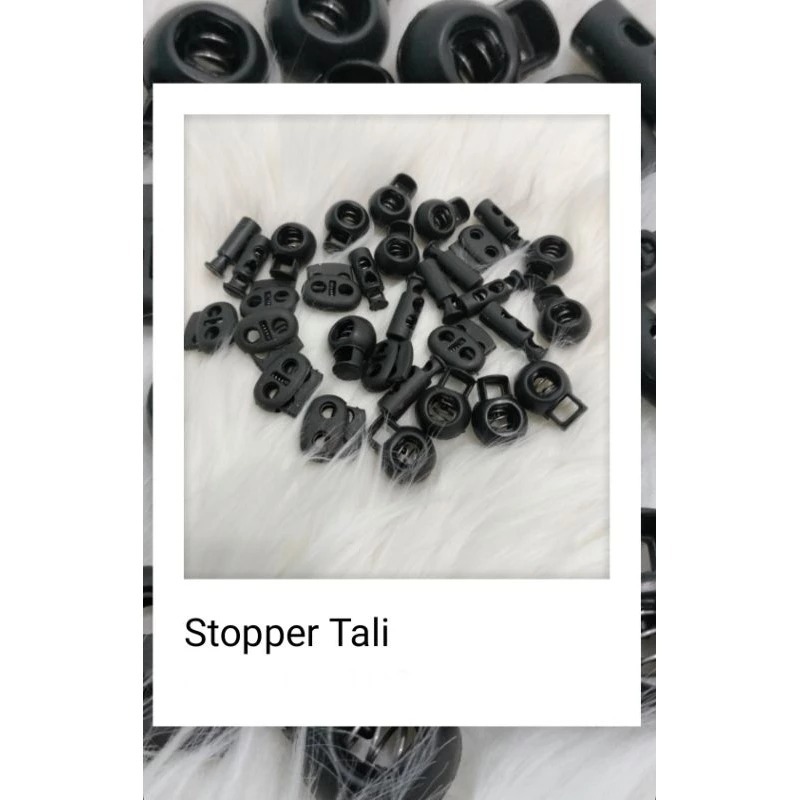 ( isi 10 pcs ) Stopper tali celana , stopper tali jaket , stopper tali sepatu , stopper masker ,stop